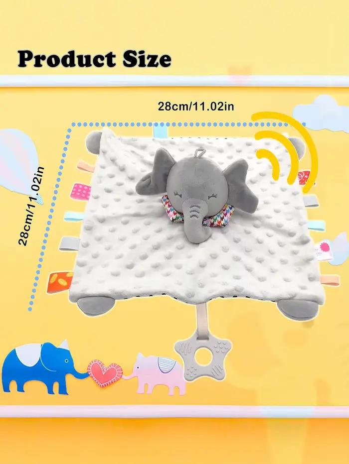 Jouets en peluche pour nouveau-né, couverture d'animal mignon, couette lapin éléphant, apaiser, serv