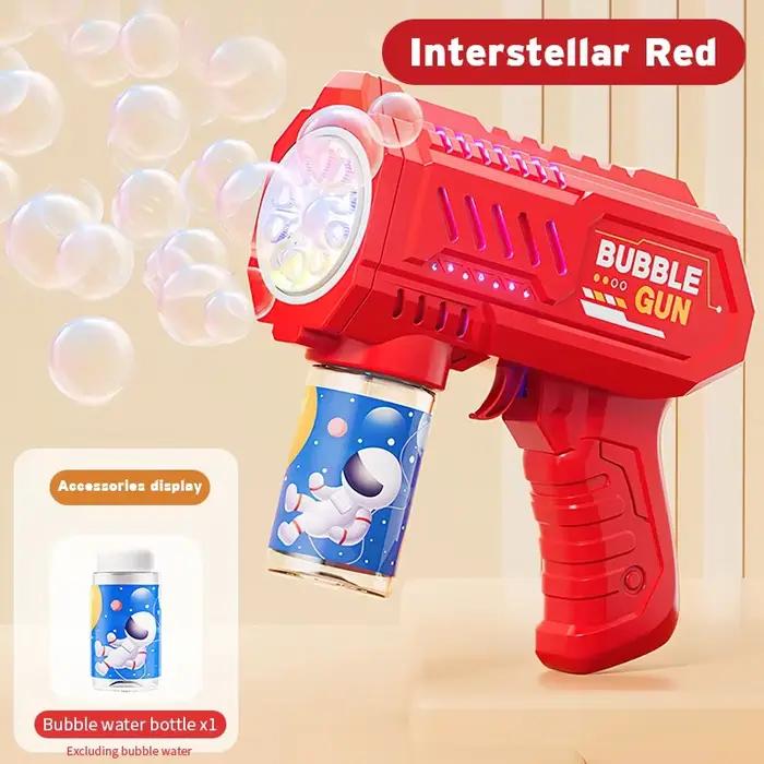 Machine à bulles pour enfants, jouet lumineux, pistolet à bulles entièrement automatique, produit un