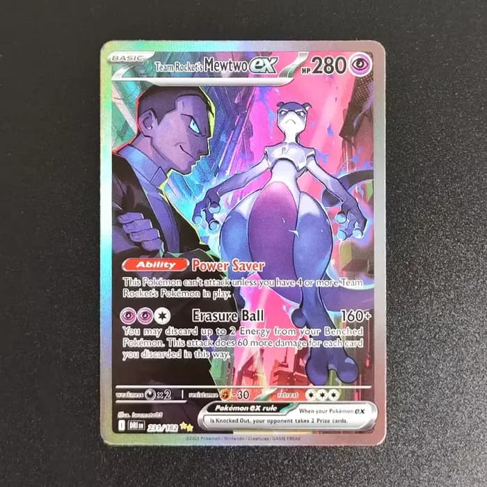 2025 Ptcg anglais SV10 SV09 Rivals destinés équipe Rocket's Mewtwo Cynthia's Garchomp Ethan's Ho-Oh 