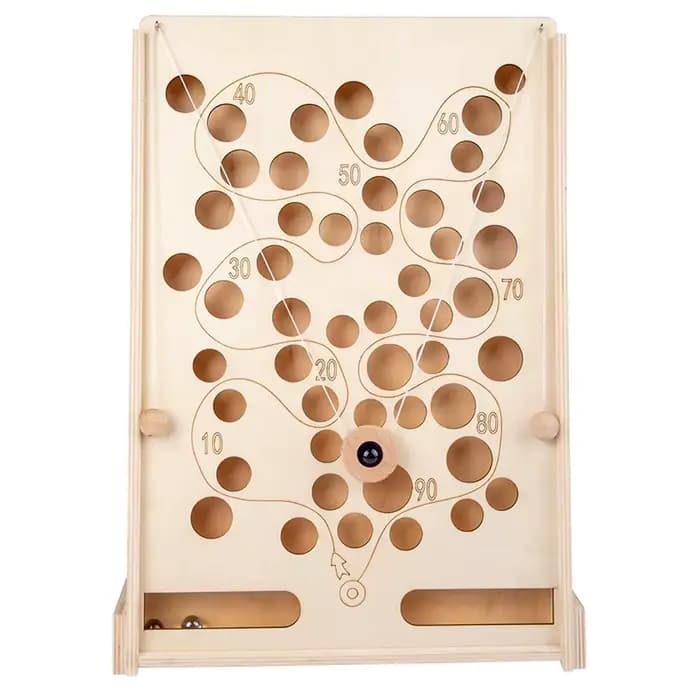 Jeu de labyrinthe amusant en bois pour enfants, machine à billes 7,5, coordination œil-main, entraîn