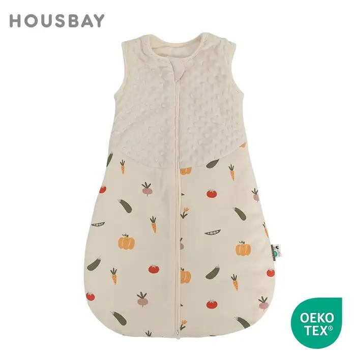 Sac de couchage pour bébé, en velours de coton de haute qualité, patchwork, doux et confortable, cou