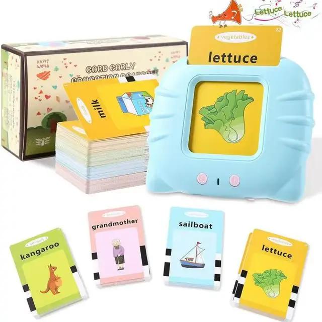 Cartes Flash parlantes d'apprentissage éducatif pour enfants de la maternelle, livre Audio électroni
