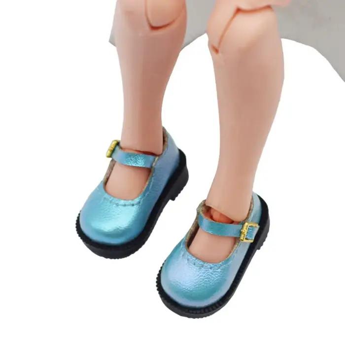 Chaussures de poupée en coton PU, 3.2x1.6cm, vêtements, accessoires pour poupées de 10cm, chaussures