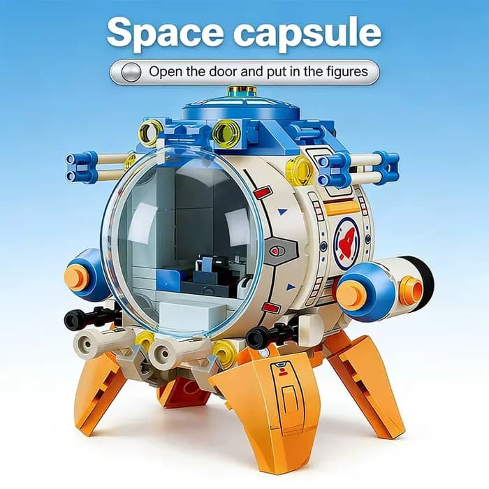 Blocs de construction de ville, sous-marin, capsule spatiale, avion, MOC, jouet éducatif, cadeau de 