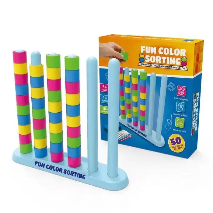 Jouet d'entraînement à la logique, jeu de correspondance des couleurs, outil d'apprentissage précoce