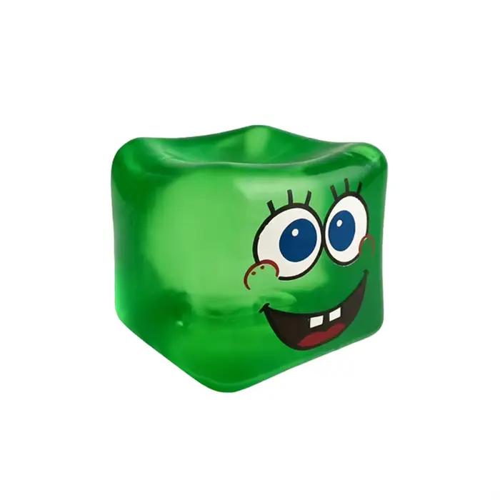 Squishy en stock Bob l'éponge, cube anti-stress, jouet à presser à rebond lent en sucre de malt, cad