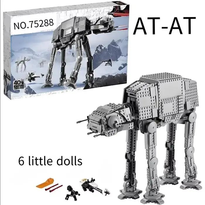 2026 Empire 1267 pièces Blocs de construction modèle de Walker motorisé AT-AT de l'assaut de l'armée