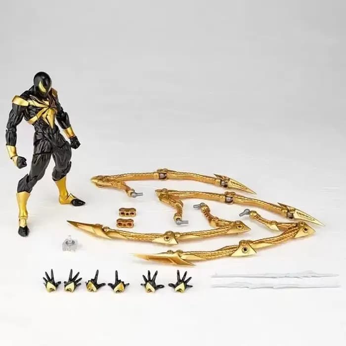 Figurine d'action Spiderman en fer, Style Yamaguchi, Spider-Man, jouet mobile articulé rouge et noir