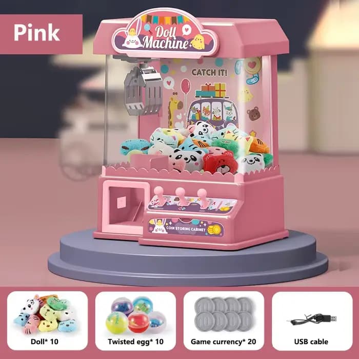 Bricolage poupée griffe Machine enfants poupée Machine pièces de monnaie jouer jeu pince poupée joue