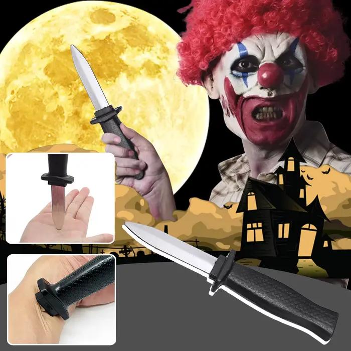 Accessoires jouets blague magique en plastique couteau rétractable blague accessoires couteau effray