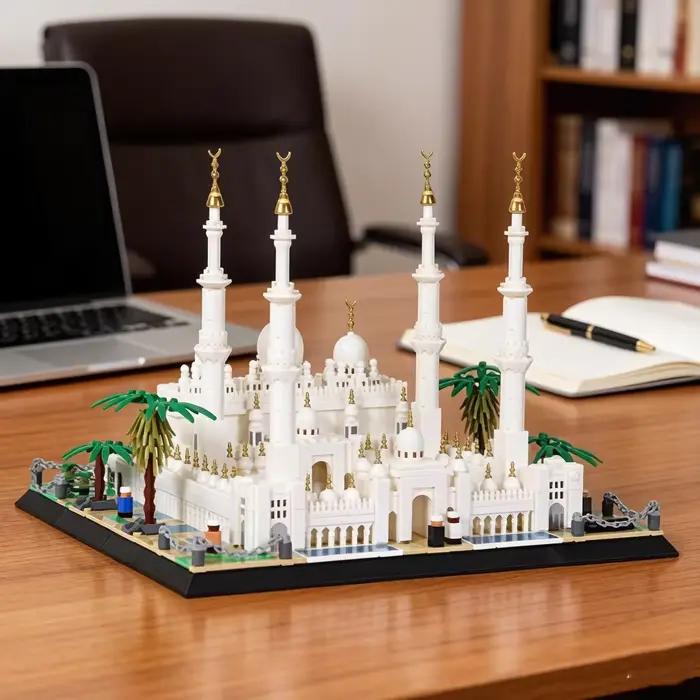 Blocs de construction de la mosquée Sheikh Zayed BinSultan Nahyan, Émirats arabes unis, Islamisme, A