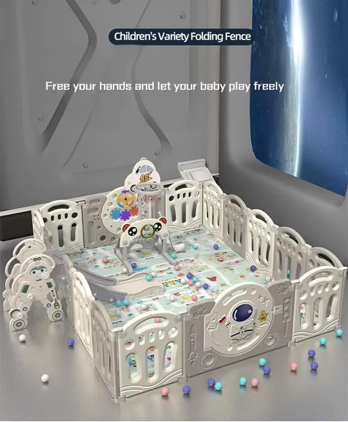 Parc pour bébés et enfants, clôture d'activités réglable, grand parc de jeu pour bébés avec portillo
