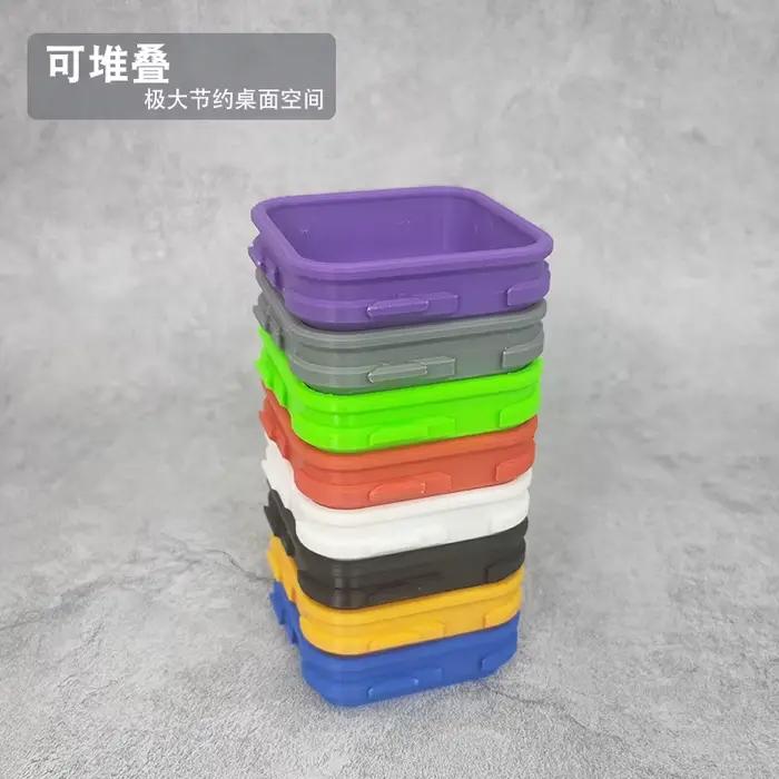 Boîte de rangement pour accessoires de jeu de société, rangement pour jetons, facile à transporter, 