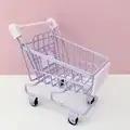 Jouet de simulation pour bébé, chariot à main de supermarché, Mini panier de courses, décoration de 