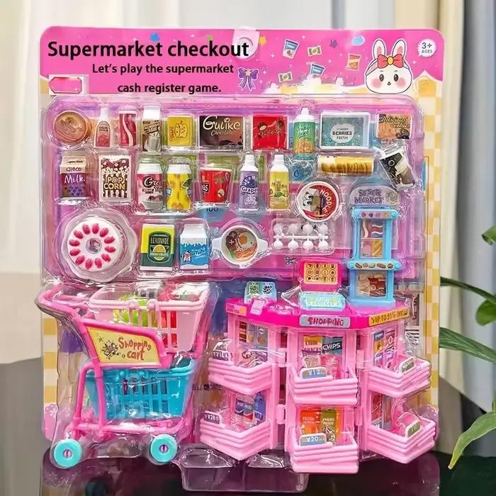 Mini caisse jouet caisse enregistreuse, ensemble de jeu de simulation pour enfants, distributeur aut