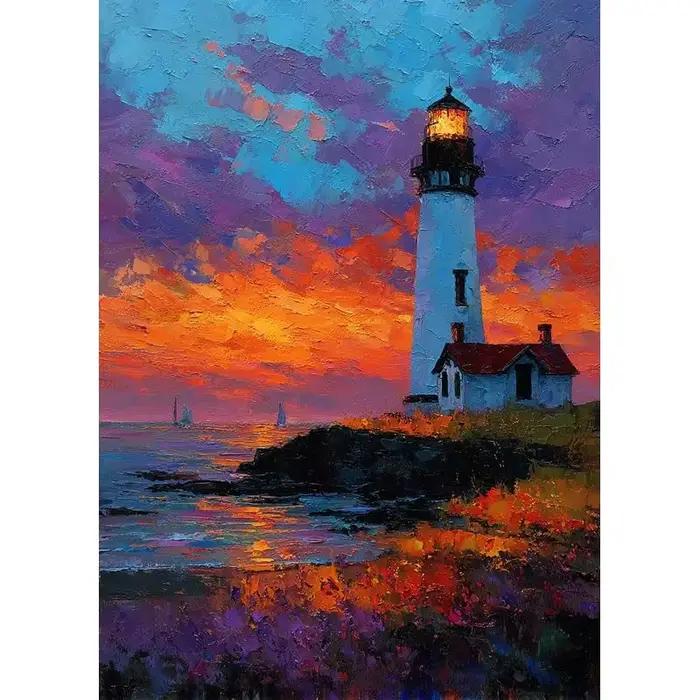 Puzzle Éducatif Nouveau Style Paysage Marin Défi Difficile Loisirs Décompression