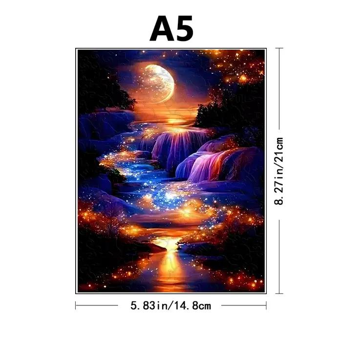 Puzzles en bois pour adultes - Série d'art fantastique (animaux magiques, scènes mystiques) - Puzzle