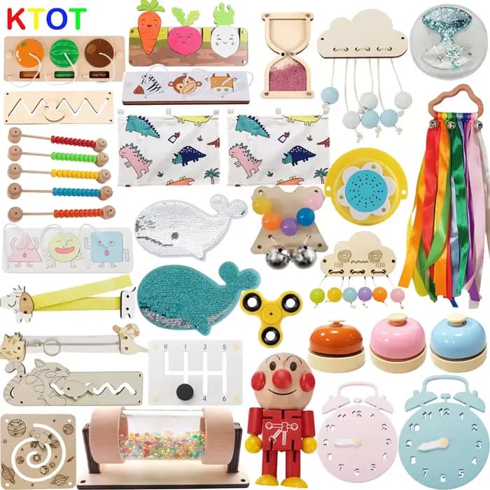 Nouvelle planche occupée Montessori, jouets éducatifs précoces, formation cognitive, apprentissage d