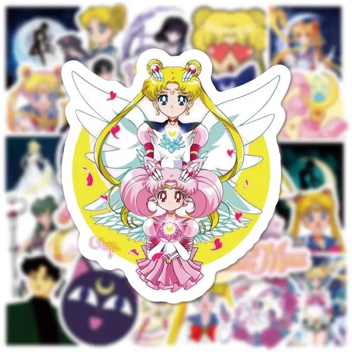 10/30/50pcs Dessin Animé Sailor Lune Autocollants Anime Graffiti Autocollant BRICOLAGE Cahier Casque