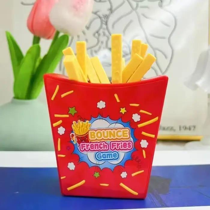Jeu de bureau pour frites volantes, dessin de frites, jouet de fête, jeu de table multijoueur, farce