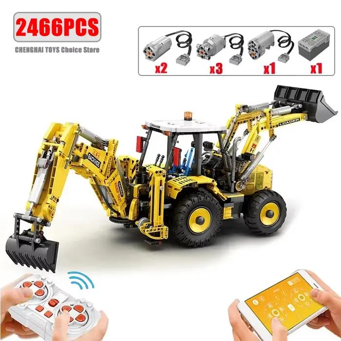 Blocs de construction de chargeuse-pelleteuse, véhicule d'ingénierie urbaine, camion télécommandé, m