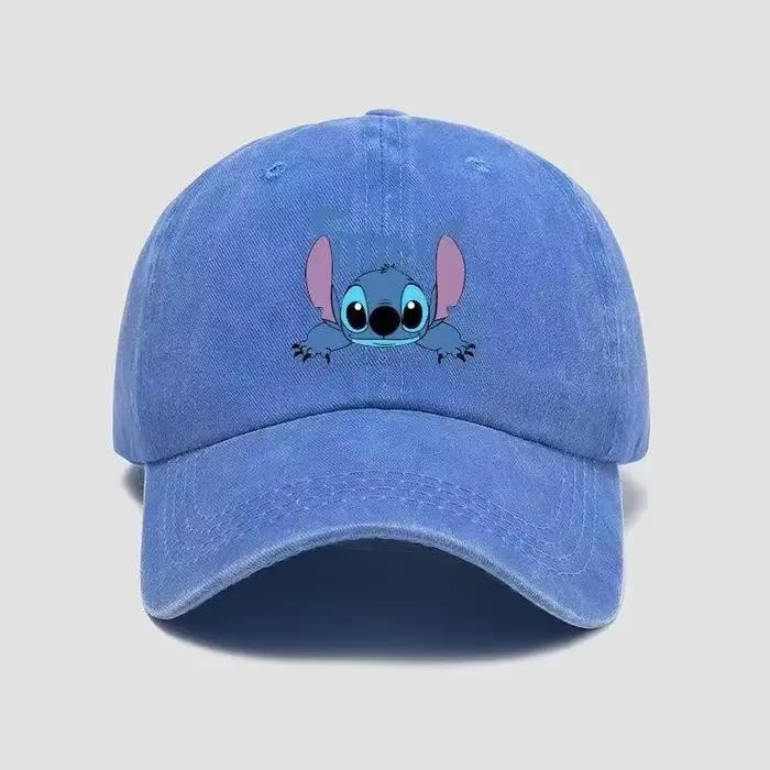 Casquette de baseball en coton lavé Lilo & Stitch pour enfants, casquettes pour adultes, accessoires