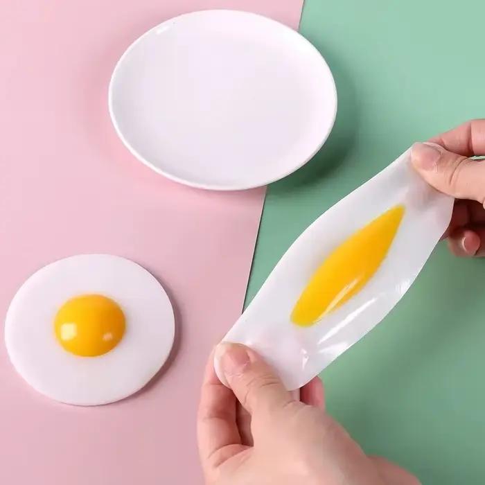 Funky Egg Squishy Ball – Jouet transparent anti-Stress pour enfants et adultes, réducteur d'anxiété,