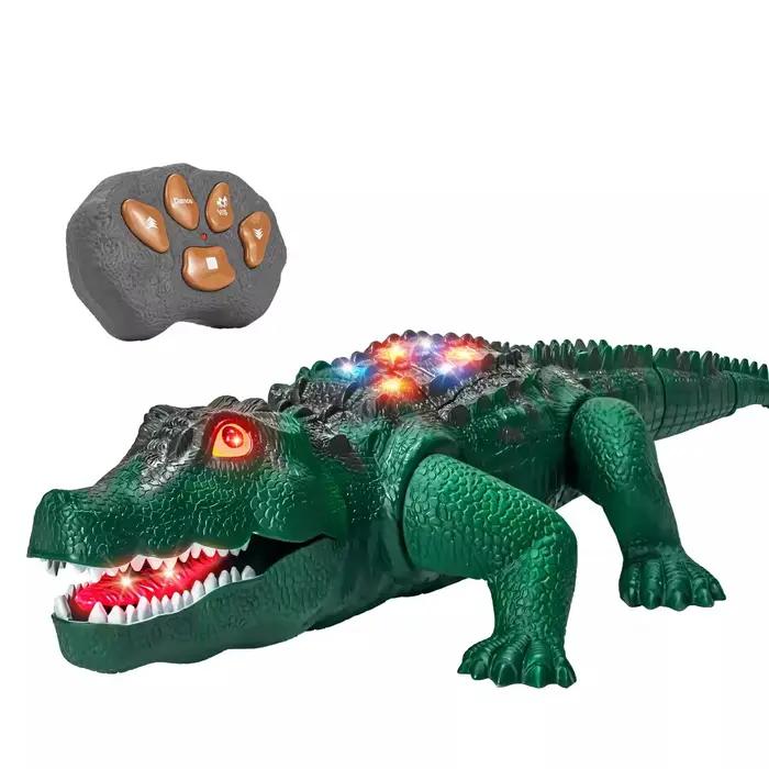 Jouet Crocodile télécommandé, 1 ensemble de jouets Crocodile réalistes avec sons rugissants, jouet a