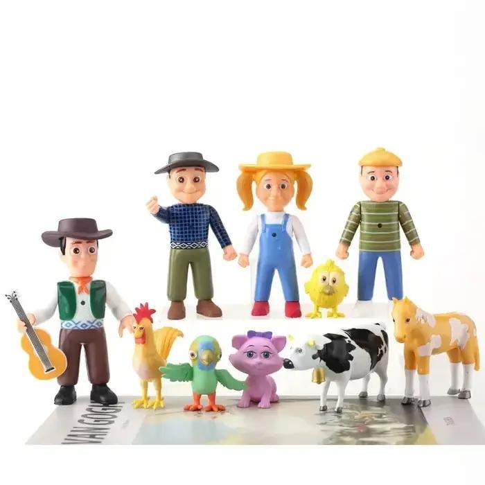 Figurines d'action de la ferme heureuse pour enfants, La Granja De Zenon, grange rouge, ferme basse,