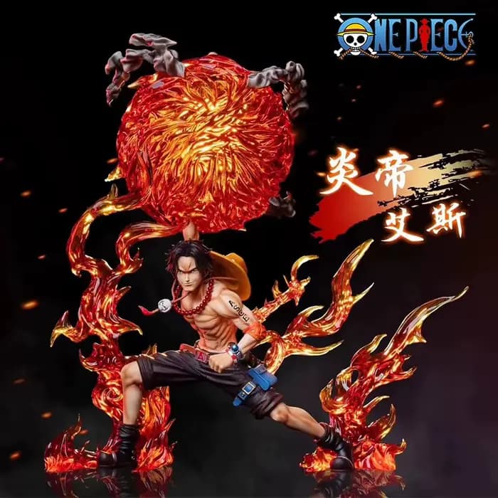Figurine de dessin animé One Piece de 26cm, Portgas·D· Ace, jouets périphériques d'anime, figurines 