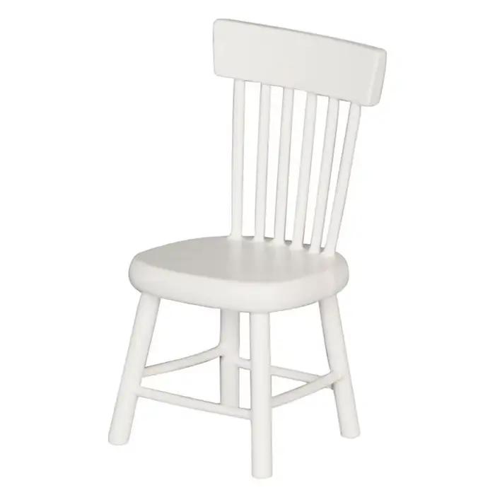 Meubles miniatures pour maison poupée, jouet, Table/chaise blanche, cuisine, salle à manger, bureau/