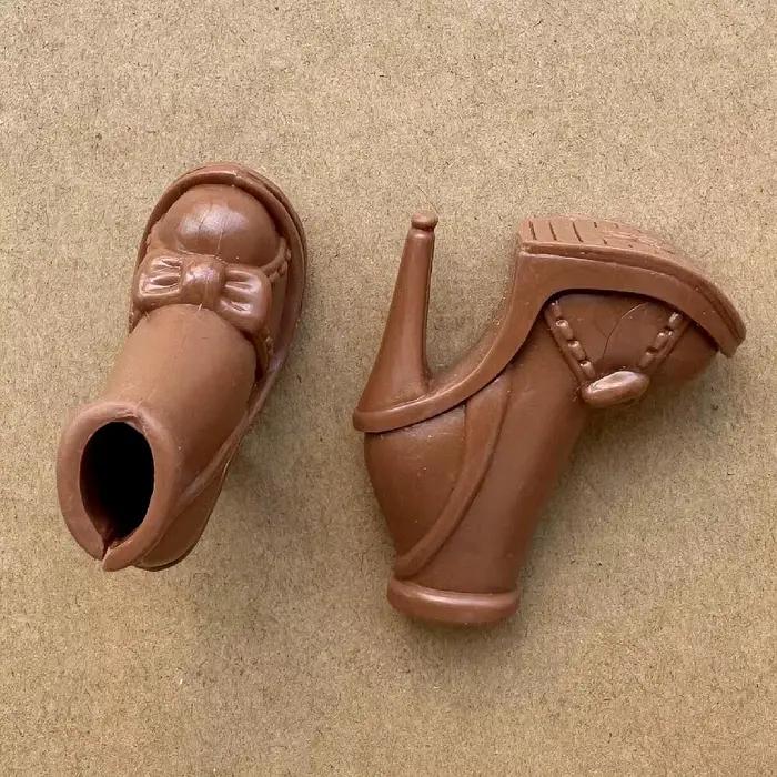 Chaussures de poupée Barbie 1/6, talons hauts vintage, bottes longues tendance