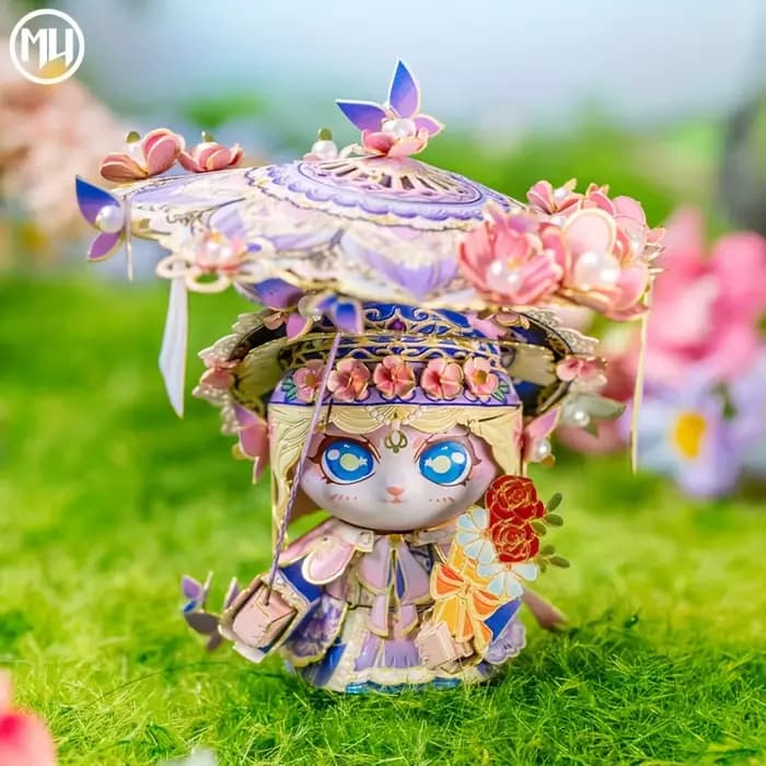 Puzzle 3D en métal MU Miao Hua Li, jouet de puzzle DIY, décoration de bureau, anti-stress, cadeau co