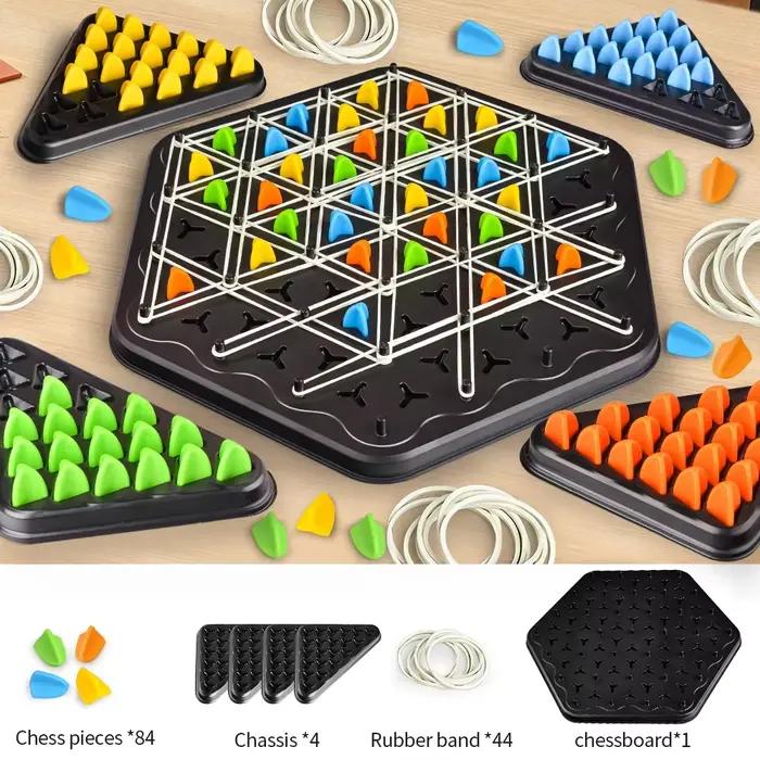 Jeu de société Chain Triangle Chess Splendor Duel, jeu de stratégie pour enfants et adultes, jeu fam