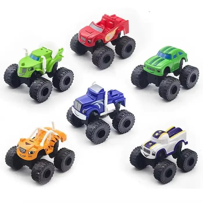 Blaze et les Monstres Machines : Nouvelle Figurine de Camion Broyeur Russe, Voiture Monstre Flamme, 