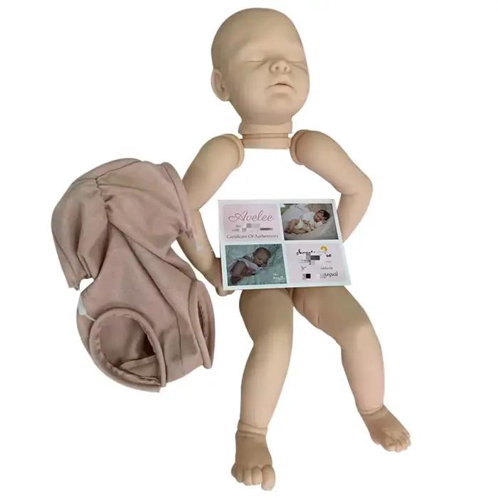 Kit Reborn Soft Touch avec COA Bebé, Body Muñeca, Avelee Sleeping Sweet Baby, 20"