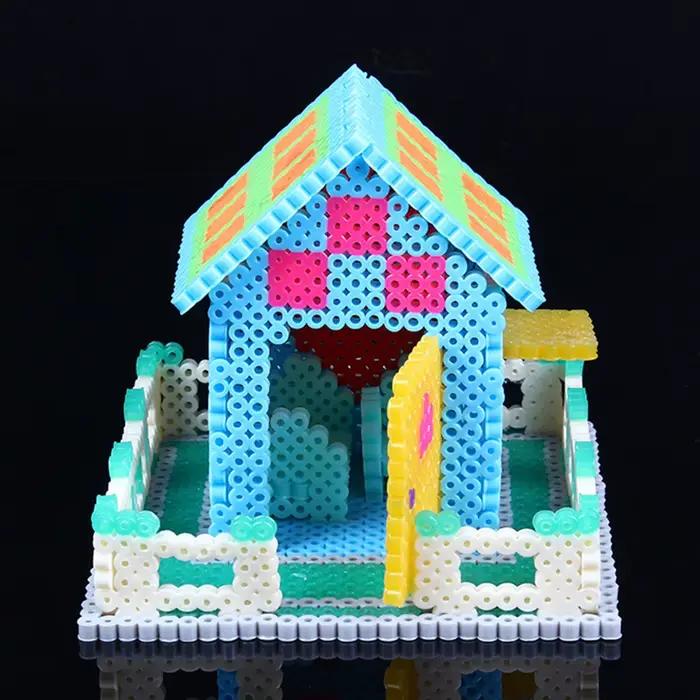 5MM 500 pièces 3D Pixel Puzzle perles de fer pour enfants perles de fusion Hama perles bricolage de 