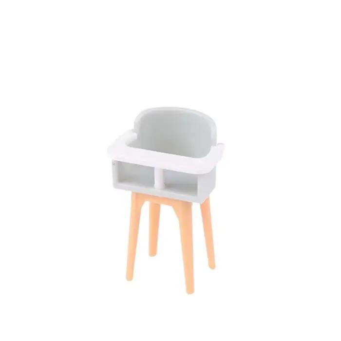 Maison de poupée 1:12, Cheval en bois, Cheval de Troie de simulation, Chaise de salle à manger de si