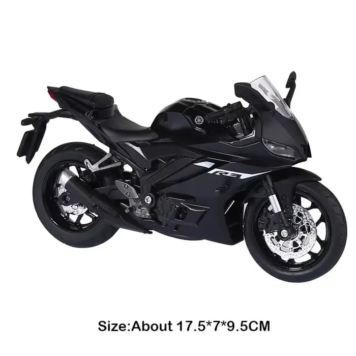Modèle de moto R3 V-REX, échelle 1:12, voiture jouet, corps métallique, pneus en caoutchouc, liaison