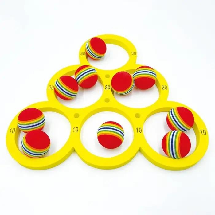 Jeu de lancer d'anneaux aquatiques en mousse EVA avec design de notation, cible flottante, ensemble 