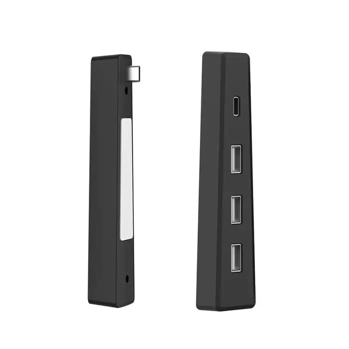 Hub multi-ports 3556 pour PS5 édition disque et numérique, Type-C mâle vers 1x Type-C + 3x ports de 