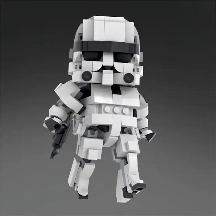 Décennie s de construction de figurines de film et de télévision pour enfants, puzzle 3D, modèle de 