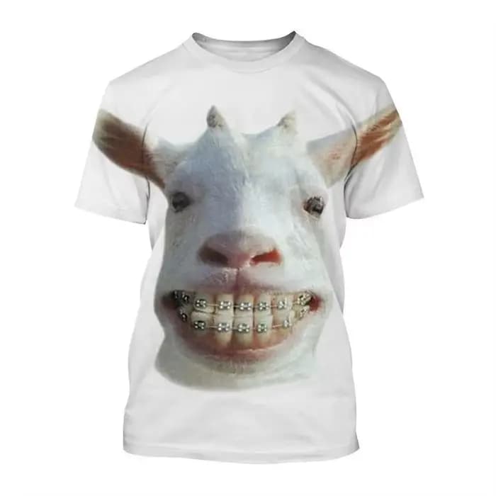 T-shirts pour hommes avec impression 3D d'animaux amusants, streetwear, mode masculine, Harajuku, dé