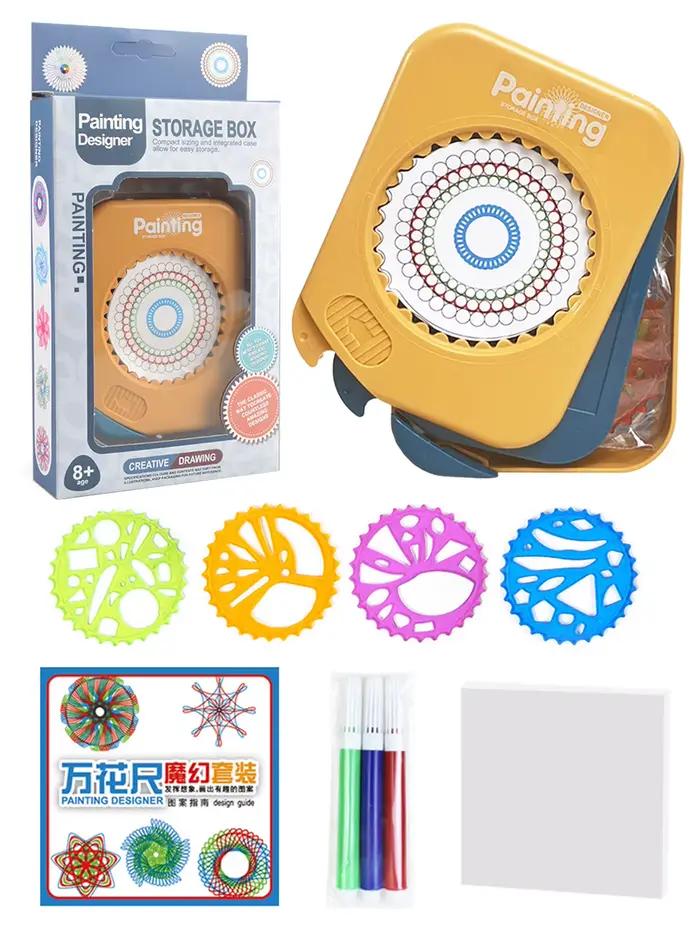 Jouets de dessin spirographe, ensemble d'art de dessin géométrique, conception d'équipement classiqu