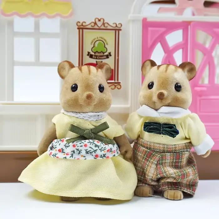 Simulation forêt renne famille poupée maison de poupée figurines ensemble de meubles bricolage Plays