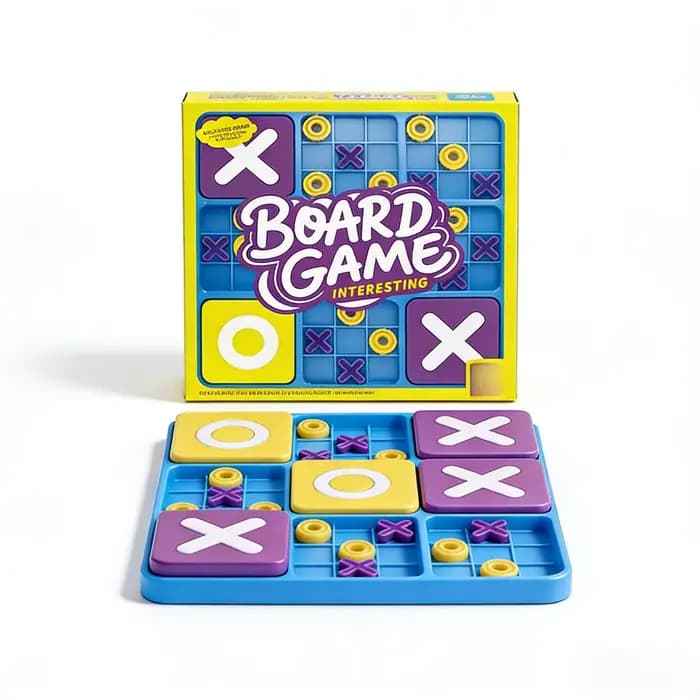 Jeu de société Tic Tac Toe amélioré, jeu de stratégie pour les fêtes et les loisirs, jouet de table 