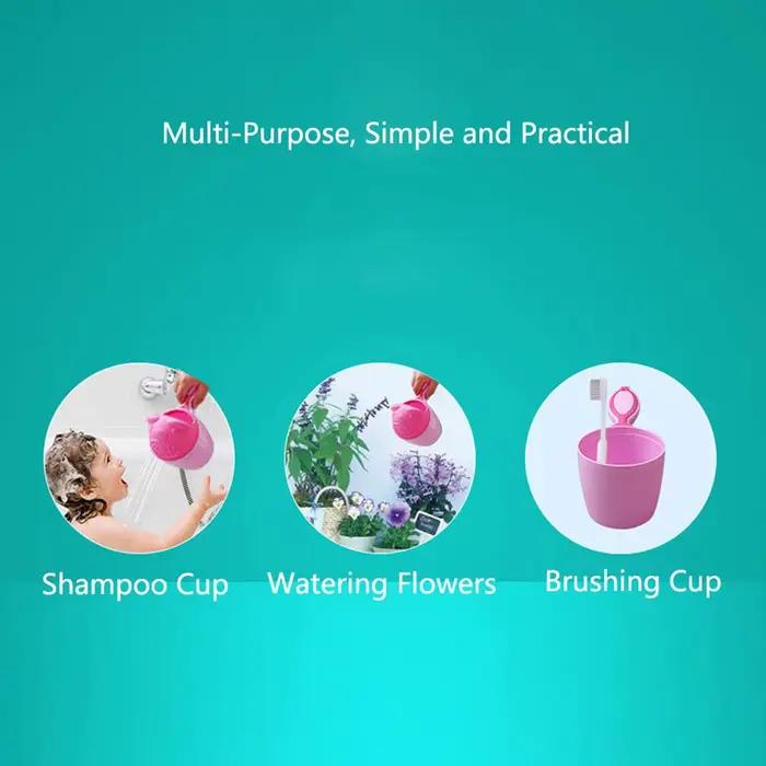 Bébé shampooing rinçage tasse enfants bain cascade rinçage enfants bain bébé douche cuillères enfant