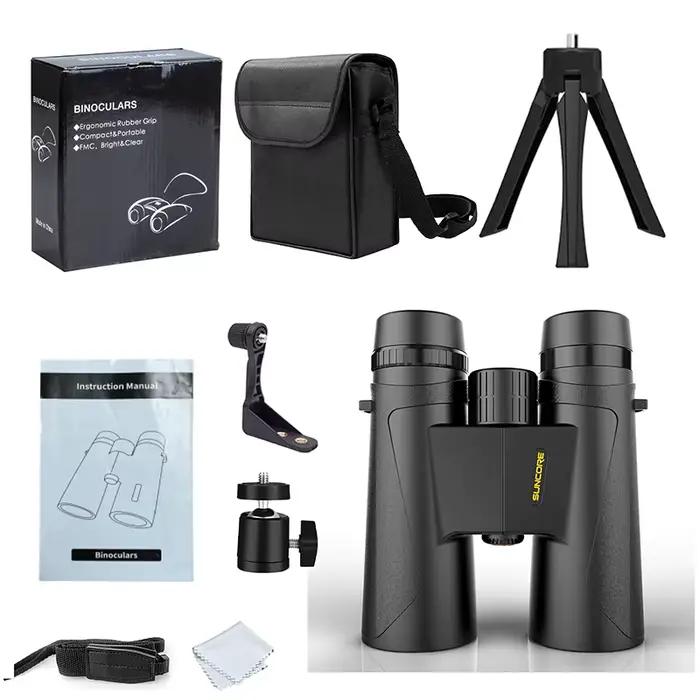 Jumelles pour adultes 12 × 42 avec haute puissance pour l'observation des oiseaux, l'observation des