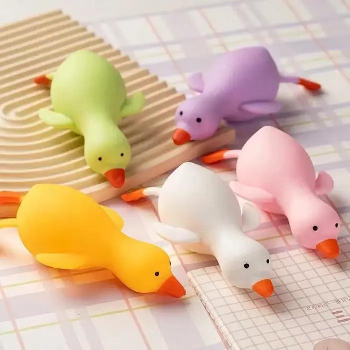 Jouets anti-Stress colorés et amusants, animaux canard, jouets sensoriels du bout des doigts, grande