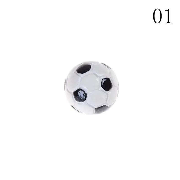 Maison de poupée 1:6/1:12 balles de sport miniatures, jouet décoratif de Football et de basket-ball